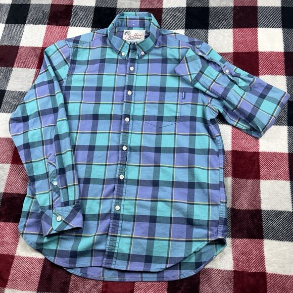 Chubbies Shirt Mens M Blue Flannel Plaid Button Down Long Sleeve - Picture 1 of 10